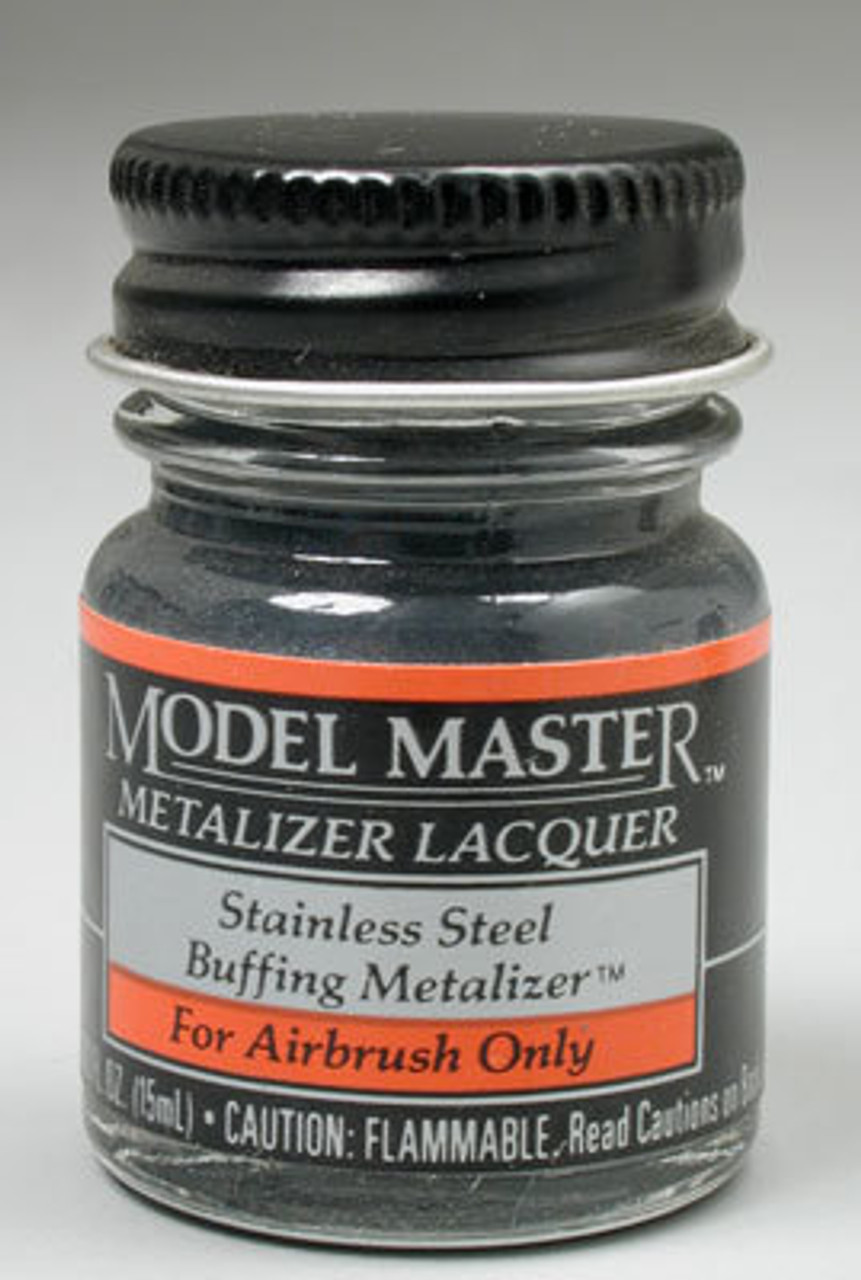 (D)  1402 Model Master Steel Buff Metallic 1/2 oz (D)  1402 Model Master Steel Buff Metallic 1/2 oz
