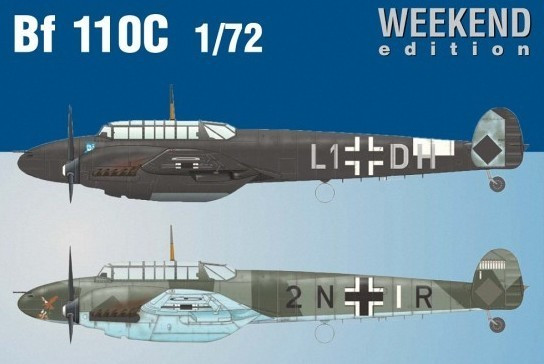 7426 Bf110C Fighter (Wkd Edition Plastic Kit) 1/72