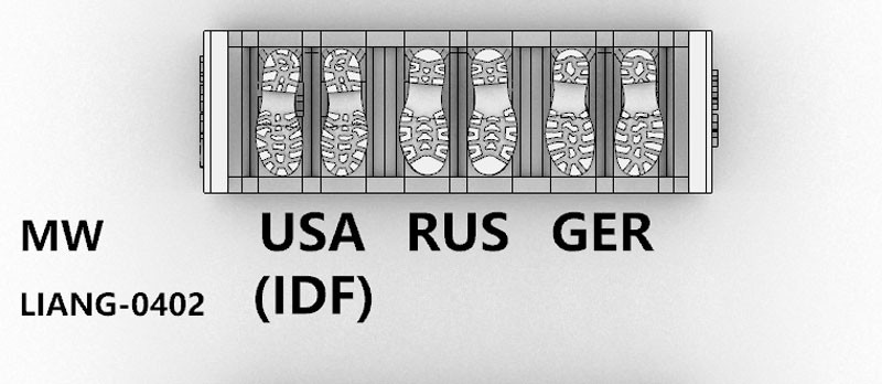 LIA0402 3D-print Model Shoeprint Tools Modern War (1/35)