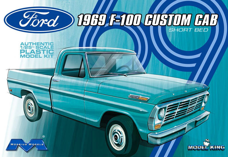 1227 Model King 1969 FORD F-100 CUSTOM CAB 1:25