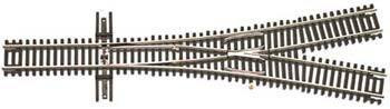 Code 55 Track with Nickel-Silver Rail and Brown Ties -- #2-1/2 Wye Turnout