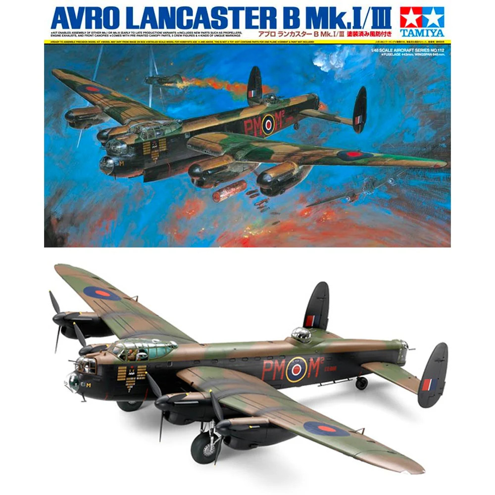 TAM61112  Avro Lancaster B Mk.I-III Plastic Model Kit 1/48
