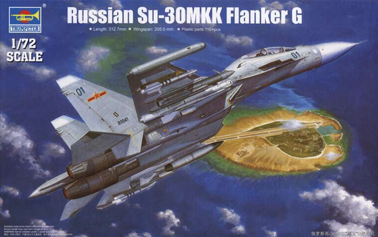 TSM1659 Sukhoi Su30MKK Flanker G Russian Fighter 1/72