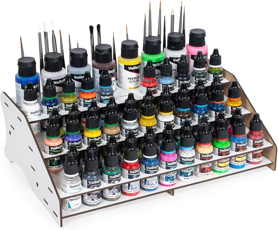 VLJ26007  Front Module Paint Display Stand (Holds 60 Bottles & Brushes)