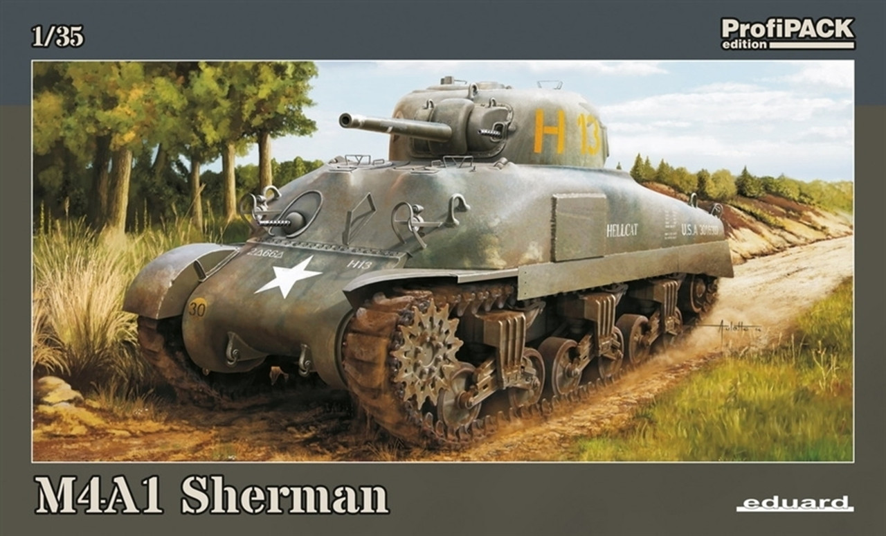 1/35 M4A1 Sherman Tank (Profi-Pack Plastic Kit) 1/35 M4A1 Sherman Tank (Profi-Pack Plastic Kit)