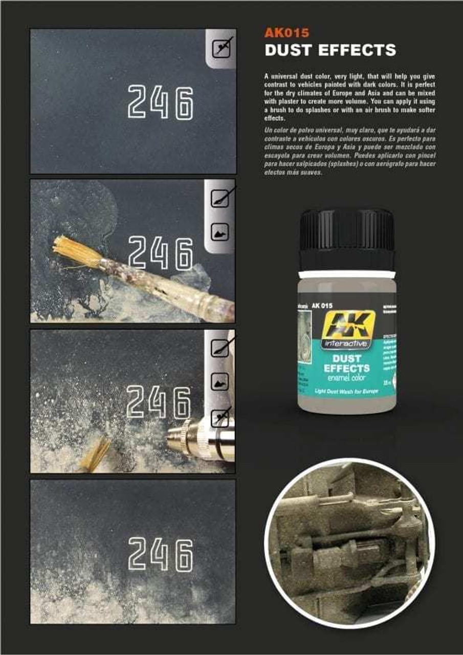 AKI015  Dust Effects Enamel Paint 35ml Bottle AKI015  Dust Effects Enamel Paint 35ml Bottle