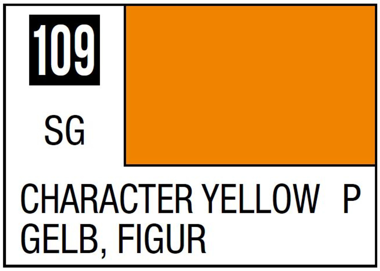 Mr Hobby Mr. Color 109 - Character Yellow (Semi-Gloss/Primary) - 10ml