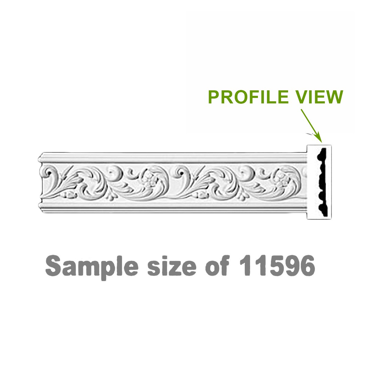 NEL0967 CROWN CORNICE 24"L