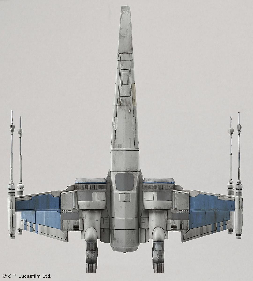 BAN202289 Resistance X-Wing Star Fighter "Star Wars: The Force Awakens", Bandai Star Wars 1/72 Plastic Model