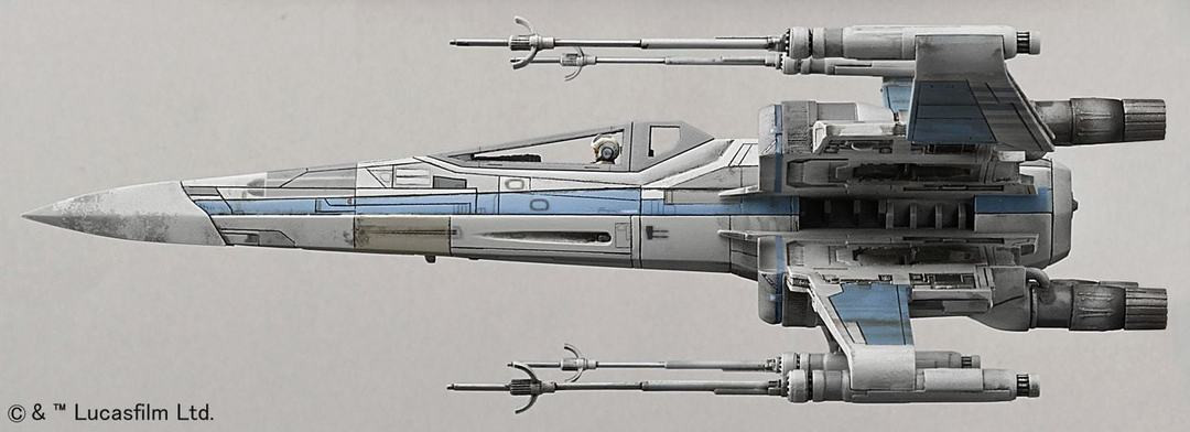 BAN202289 Resistance X-Wing Star Fighter "Star Wars: The Force Awakens", Bandai Star Wars 1/72 Plastic Model