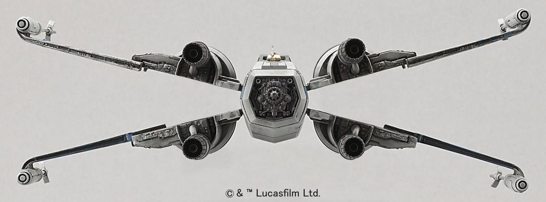 BAN202289 Resistance X-Wing Star Fighter "Star Wars: The Force Awakens", Bandai Star Wars 1/72 Plastic Model