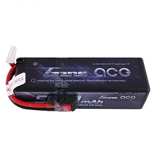 Gens ace 5000mAh 11.1V 50C 3S1P Lipo Battery Pack with Traxxas plug