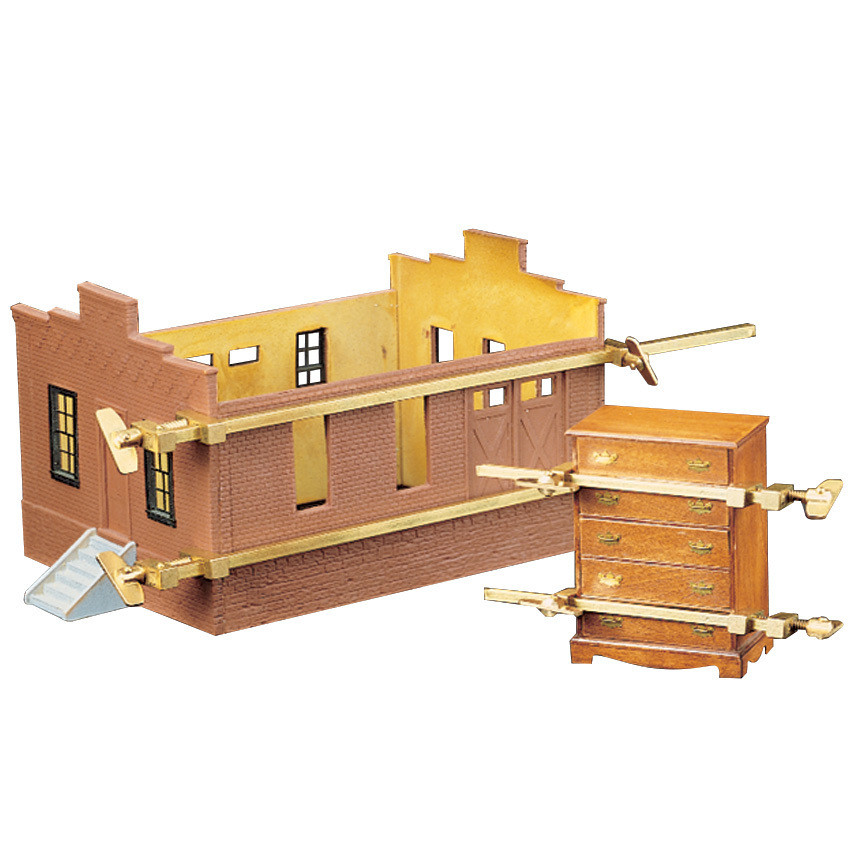 14256 Solid Brass Miniature Bar Clamps, 12 Inches Long (Set Of 2)