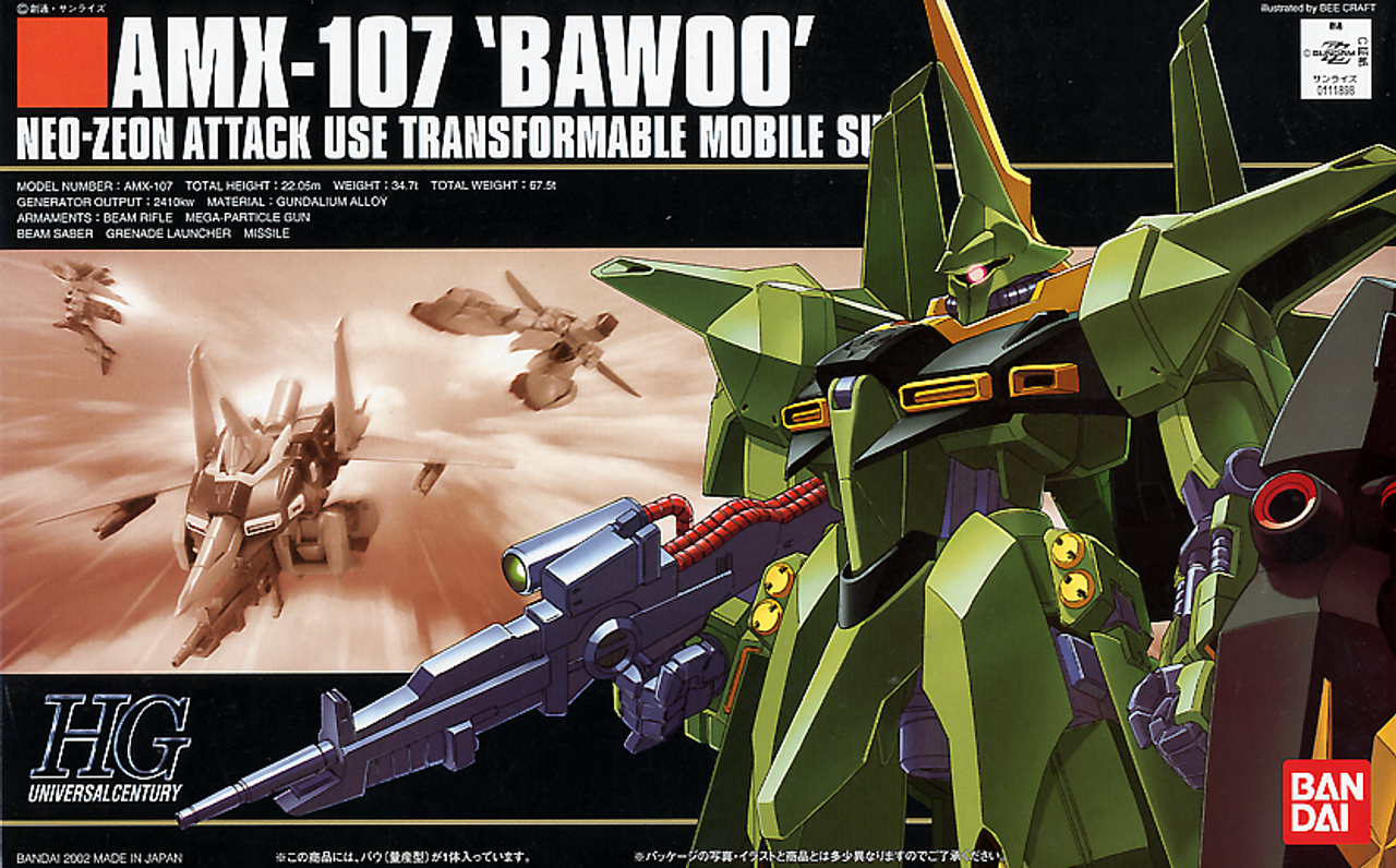BAN1111898 Bandai 1/144 HGUC AMX-107 Bawoo (Mass Production)