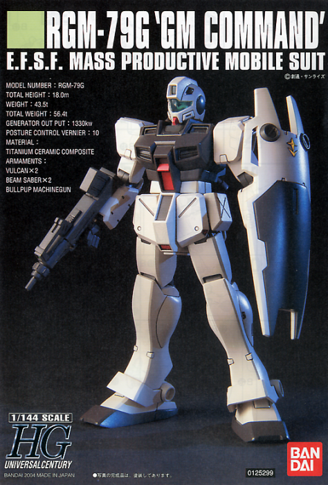 BAN1125299 Bandai HGUC #46 1/144 RGM-79G GM Command "Gundam 0080"