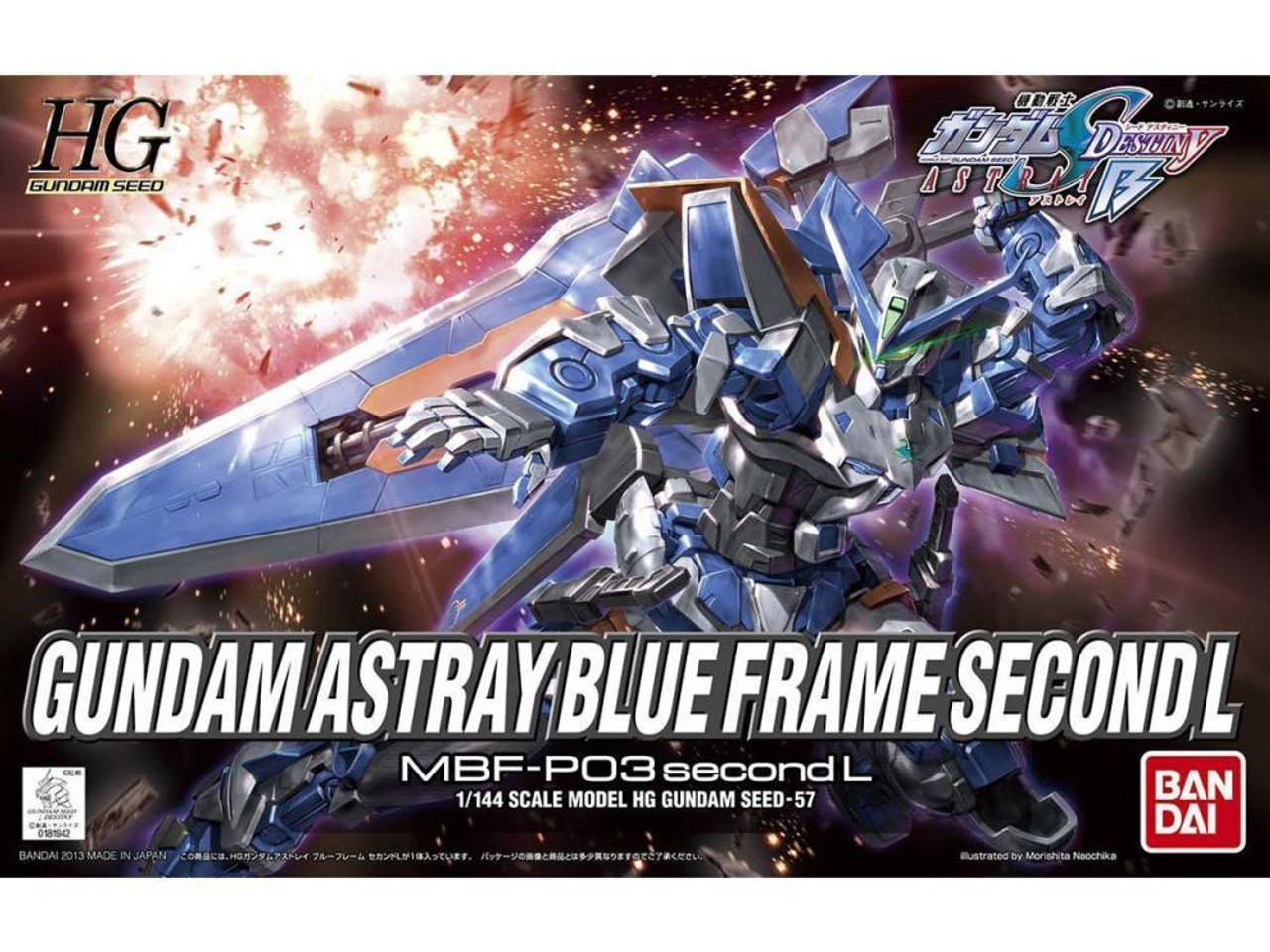 BAN2203512 Bandai HG #57 1/144 Gundam Astray Blue Frame Second L 'Gundam SEED Astray'