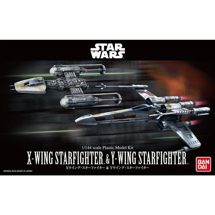 228377 X-Wing & Y-Wing Starfighter "Star Wars", Bandai Star Wars 1/144 Plastic Model Kit