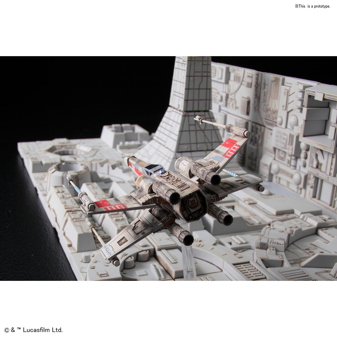 BAN2435951 Bandai Death Star Attack Set 'Star Wars', Bandai Star Wars 1/144 Plastic Model