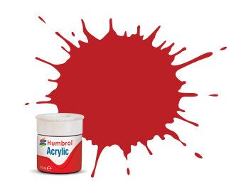 AB0060 Scarlet Acrylic, 14mL, Matt, Shade 060