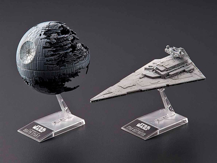 BAN2419265 Bandai Star Wars 1/2700000 Death Star II & 1/14500 Star Destroyer