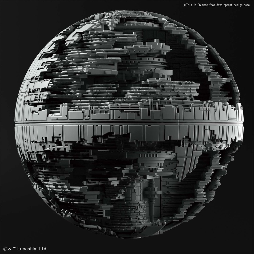 BAN2419265 Bandai Star Wars 1/2700000 Death Star II & 1/14500 Star Destroyer
