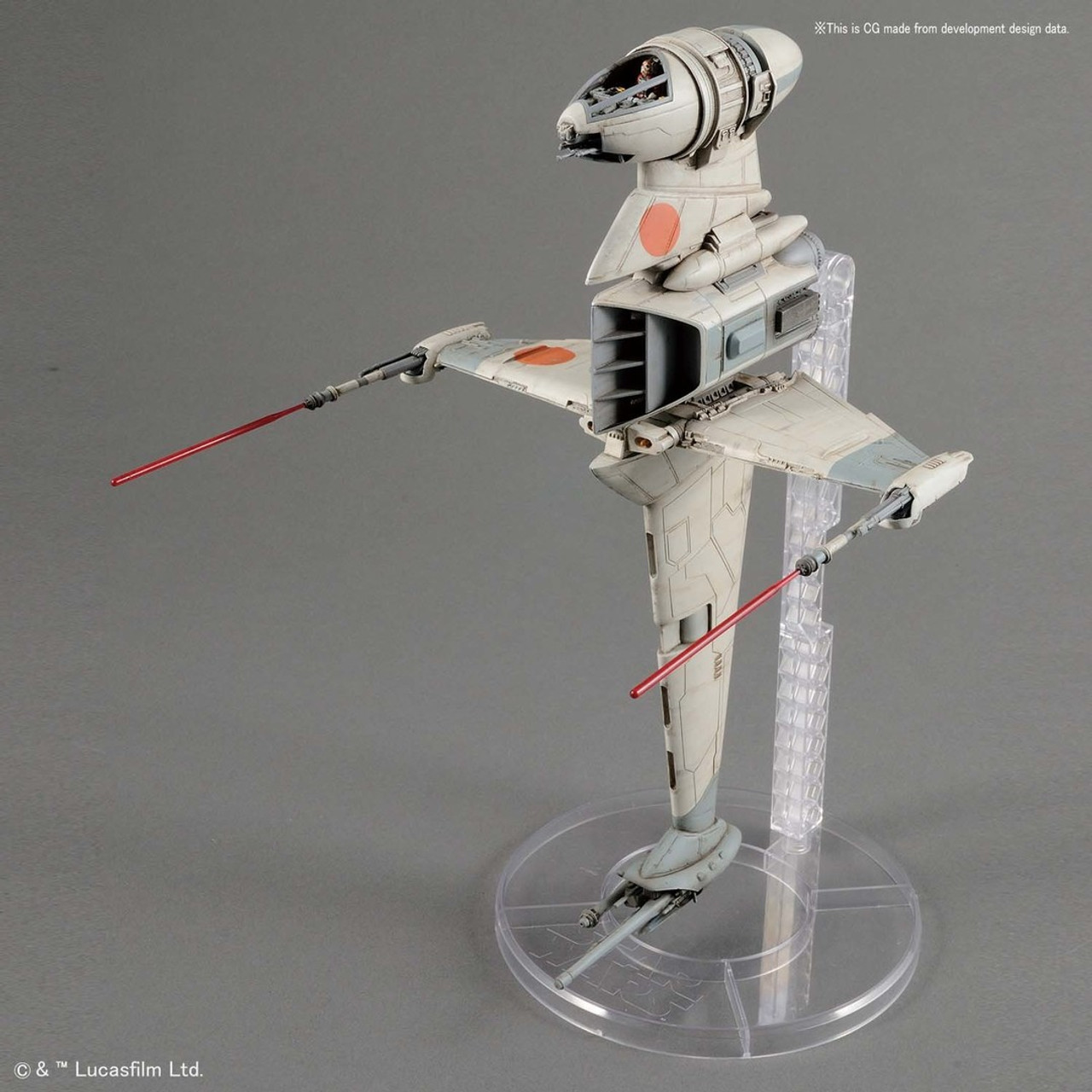 BAN230456  B-Wing Starfighter "Star Wars", Bandai Star Wars 1/72 Plastic Model