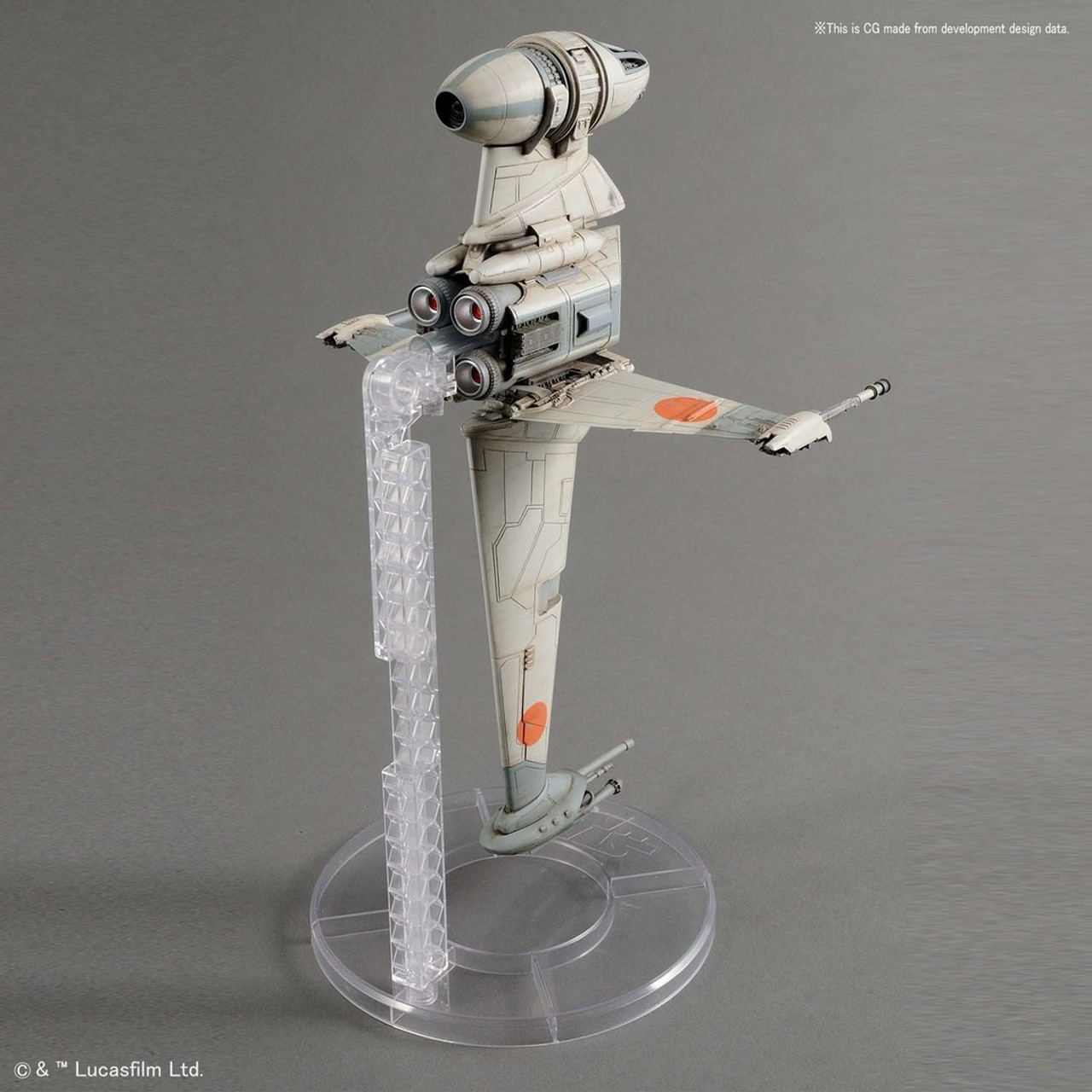 BAN230456  B-Wing Starfighter "Star Wars", Bandai Star Wars 1/72 Plastic Model