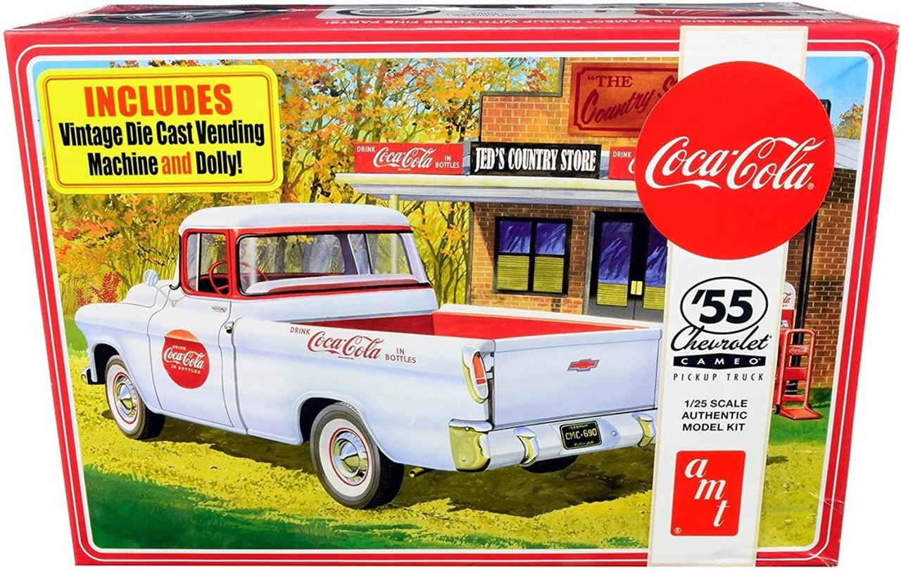 AMT1094  Chevy 1955 Cameo Pickup, Coca-Cola 1/25