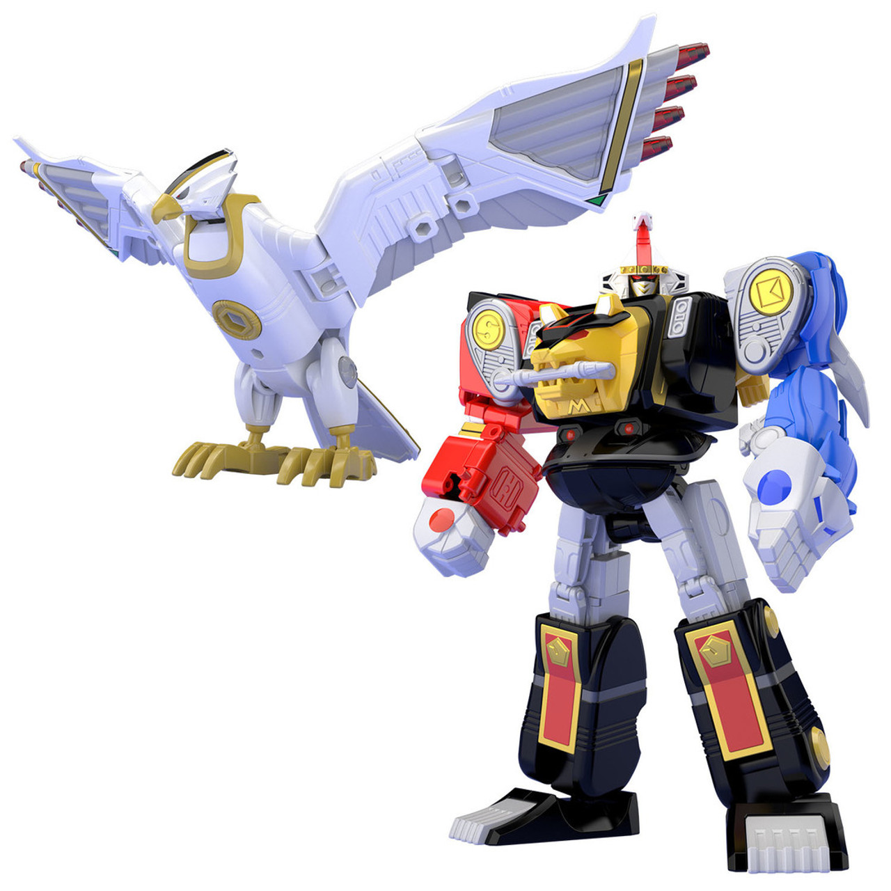 25093 Ninja Megazord & White Ninja Falconzord Set "Mighty Morphin Alien Rangers", Bandai Super Mini Pla