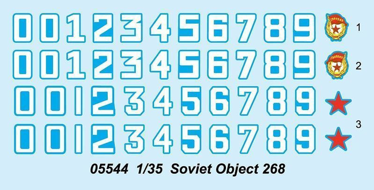 5544 1/35 SOVIET OBJECT 268 Russian Tank Model KIT 5544 1/35 SOVIET OBJECT 268 Russian Tank Model KIT