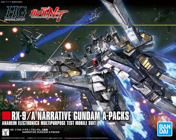 BAN2435746 Bandai HGUC #218 1/144 Narrative Gundam A-Packs "Gundam NT"