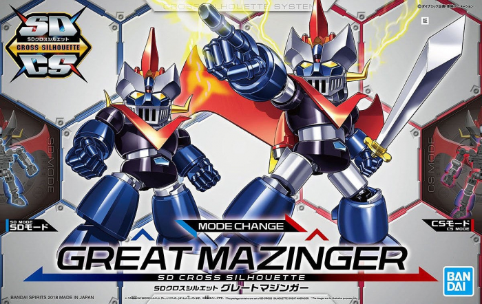 BAN2468772 Bandai SD Great Mazinger "SD Cross Silhouette" Plastic Model Kit