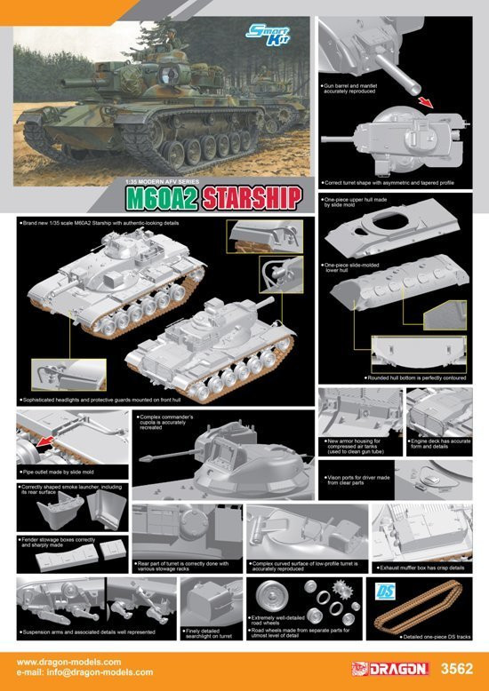 DML3562 M60A2 Starship - 1/35 Smart Kit