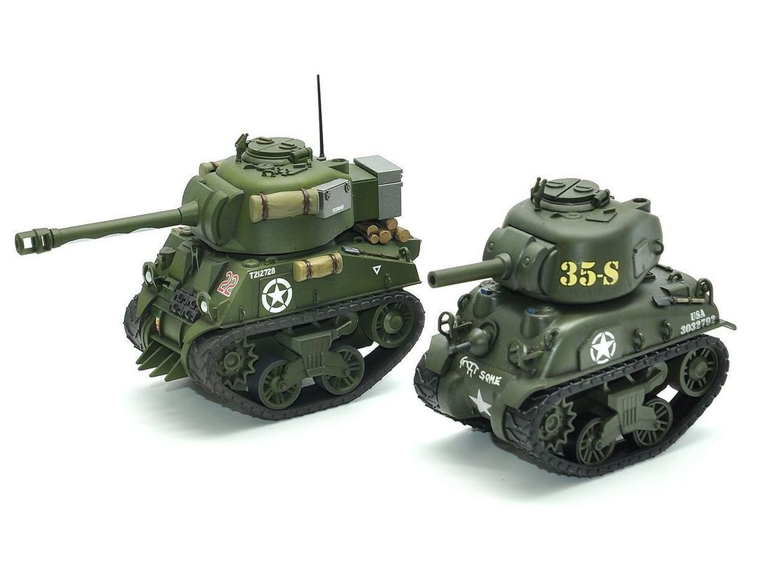 WWT008 Meng Misc British Tank Sherman-Firefly World War Toons