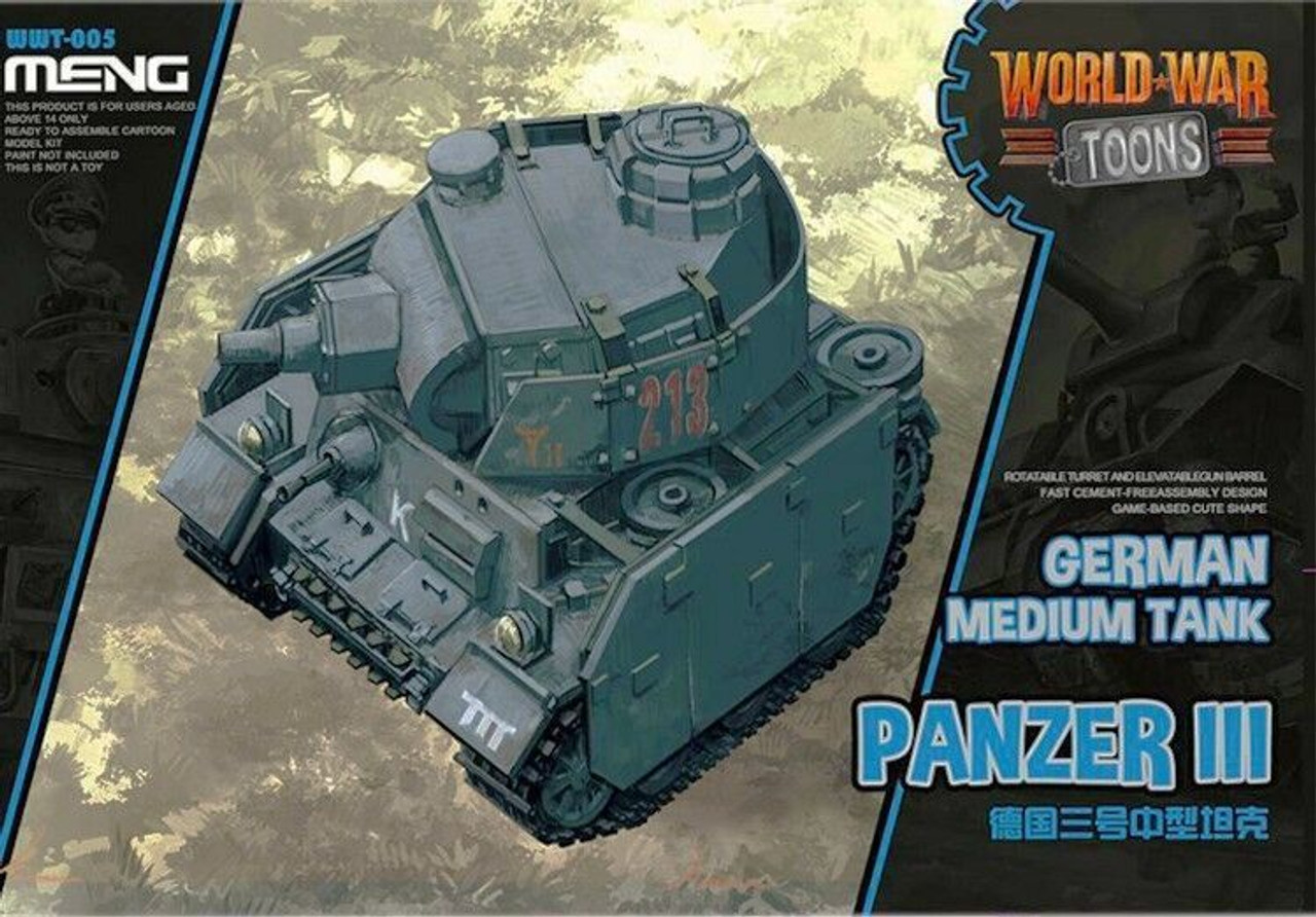 WWT005 German Med Toon Tank Panzeriii Toons