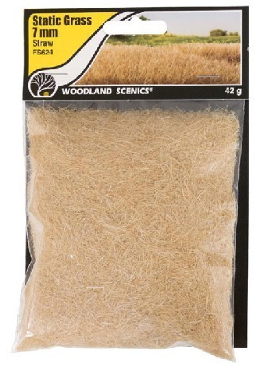 WOOFS624 Static Grass, Straw Green 7mm