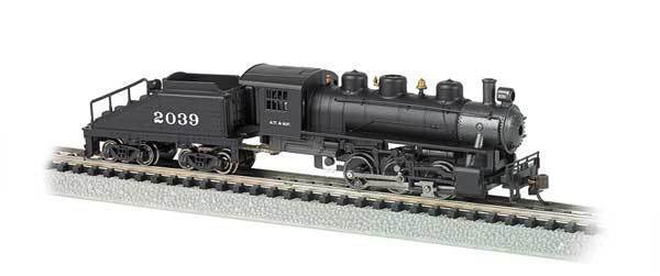 50566 N Scale USRA 0-6-0 Switcher w/Slope-Back Tender - Standard DC -- Santa Fe #2039