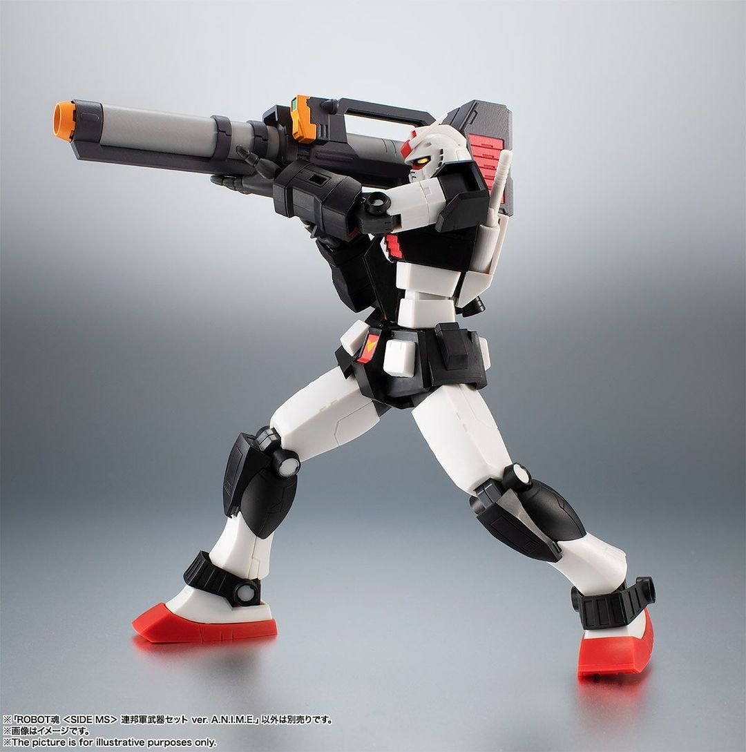 (SO) BAS55481 The Earth Federation Force Weapons Set ver. A.N.I.M.E. "Mobile Suit Gundam", Bandai Robot Spirits