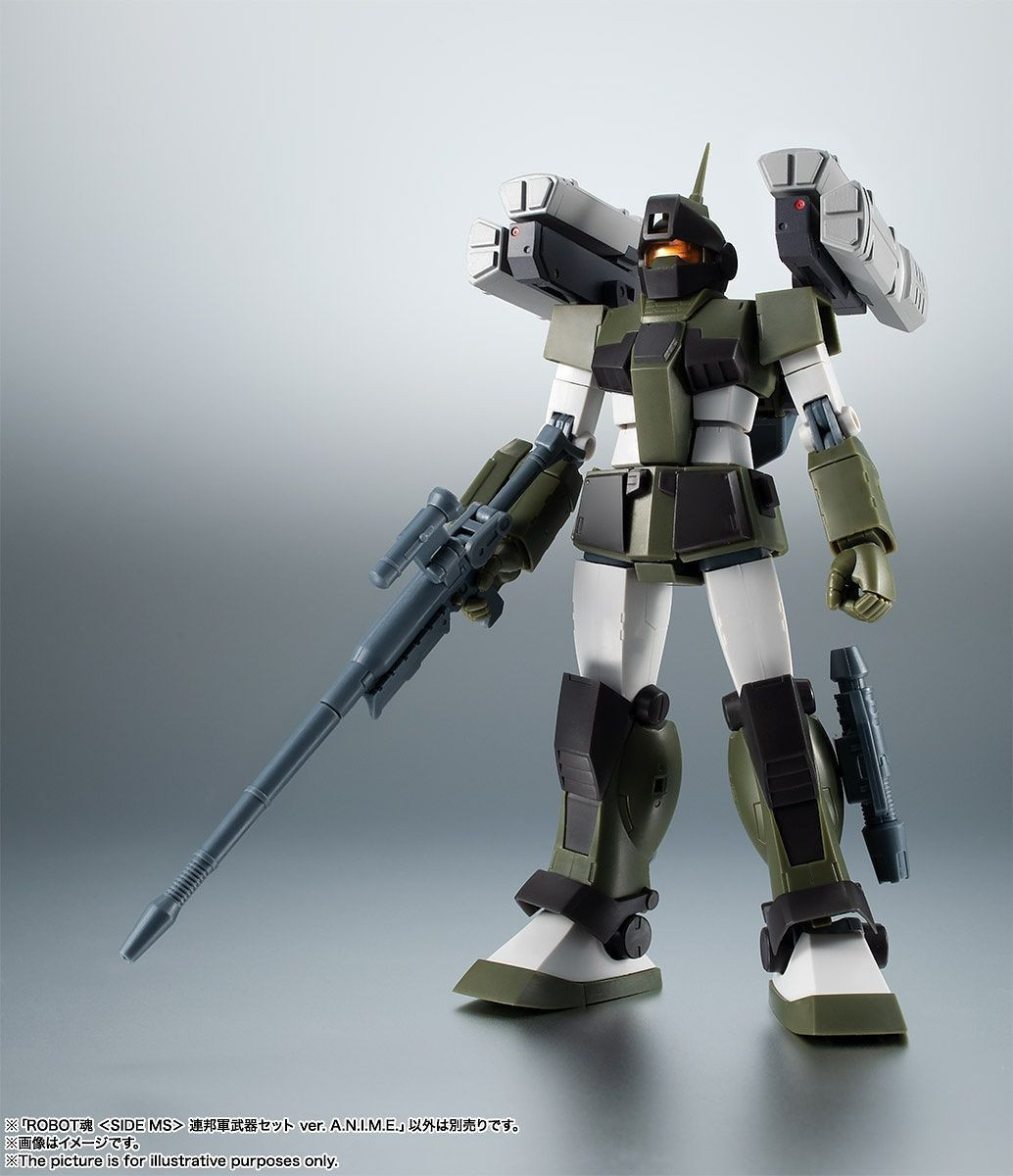 (SO) BAS55481 The Earth Federation Force Weapons Set ver. A.N.I.M.E. "Mobile Suit Gundam", Bandai Robot Spirits