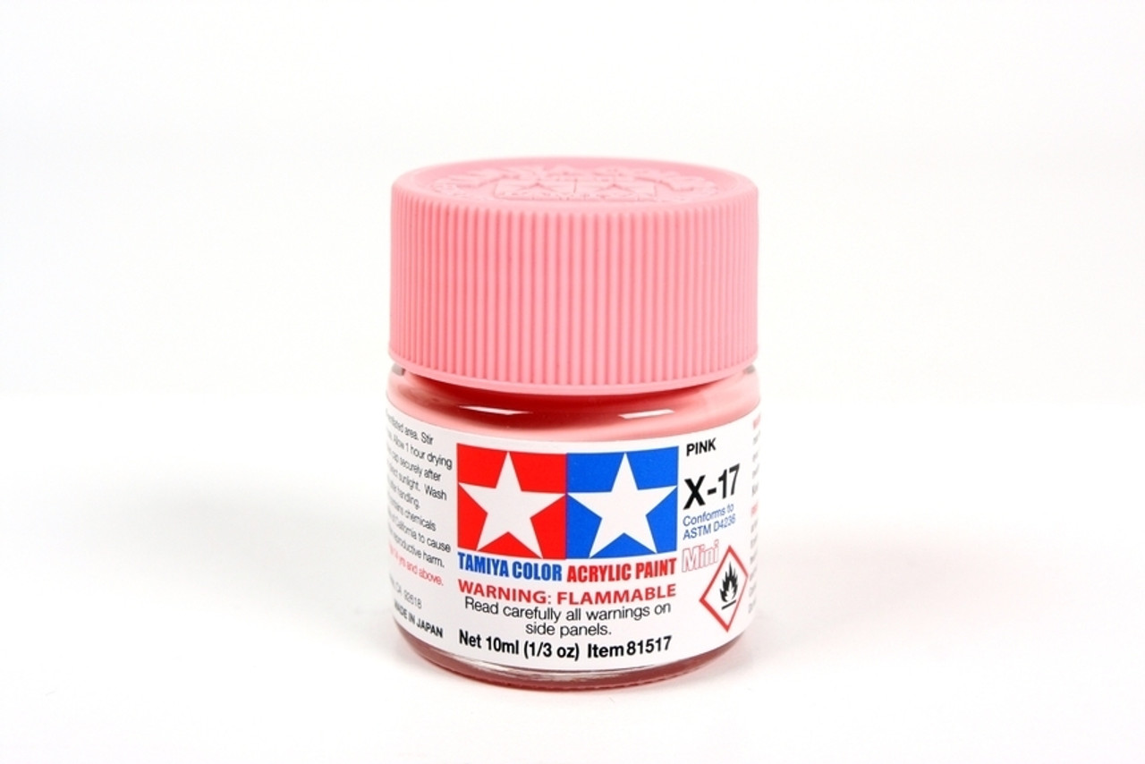 Tamiya 81517 Acrylic Mini X17 Pink model paint 10 ml bottle