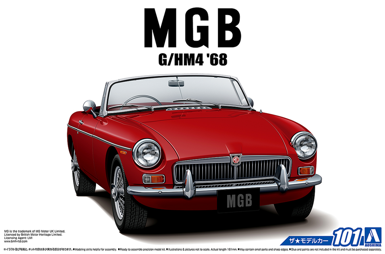 AOS5685 MGB 1968 (Mk2) 2-Door Convertible Car 1/24