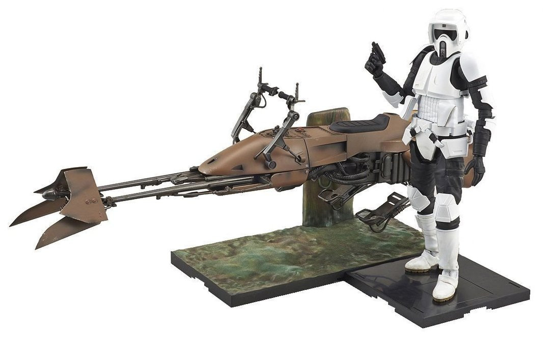 BANDAI Hobby 1/12 SCOUT TROOPER & SPEEDER BIKE
Starwars 4573102638281