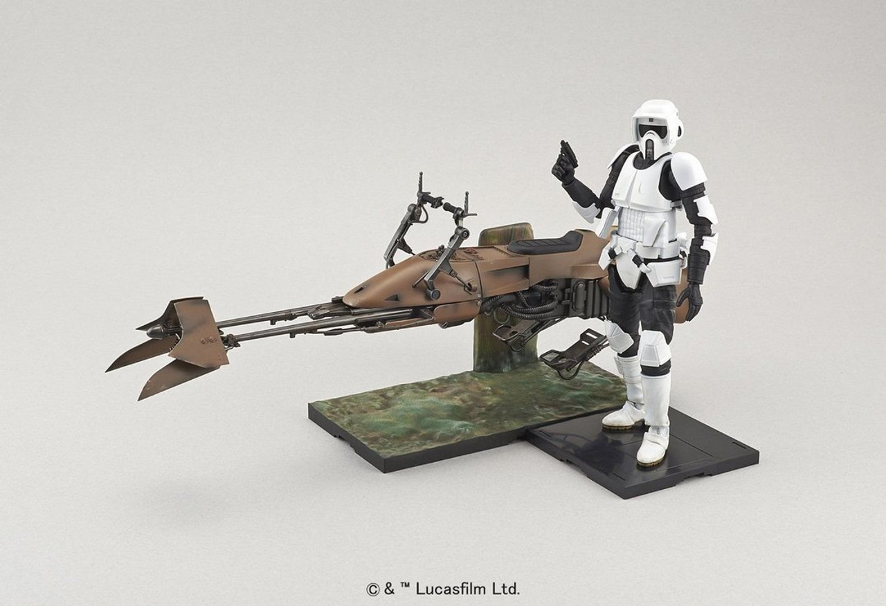 BANDAI Hobby 1/12 SCOUT TROOPER & SPEEDER BIKE
Starwars 5063828