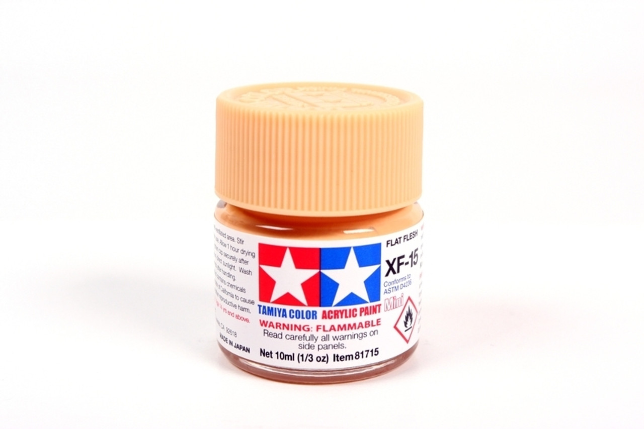 Tamiya 81715  Acrylic Mini XF15 Flat Flesh model paint 10 ml bottle