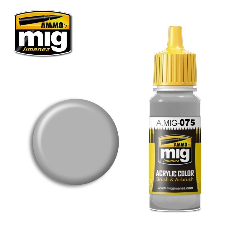 AMM0075 AMMO by Mig Acrylic Color - Stone Grey (17ml bottle)