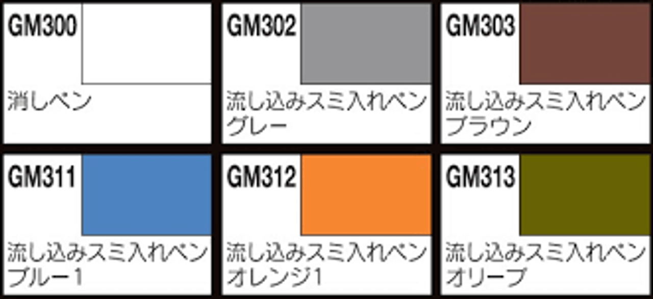 GMS122-R Gundam Pouring Market Inking Set , GSI, Gundam Marker