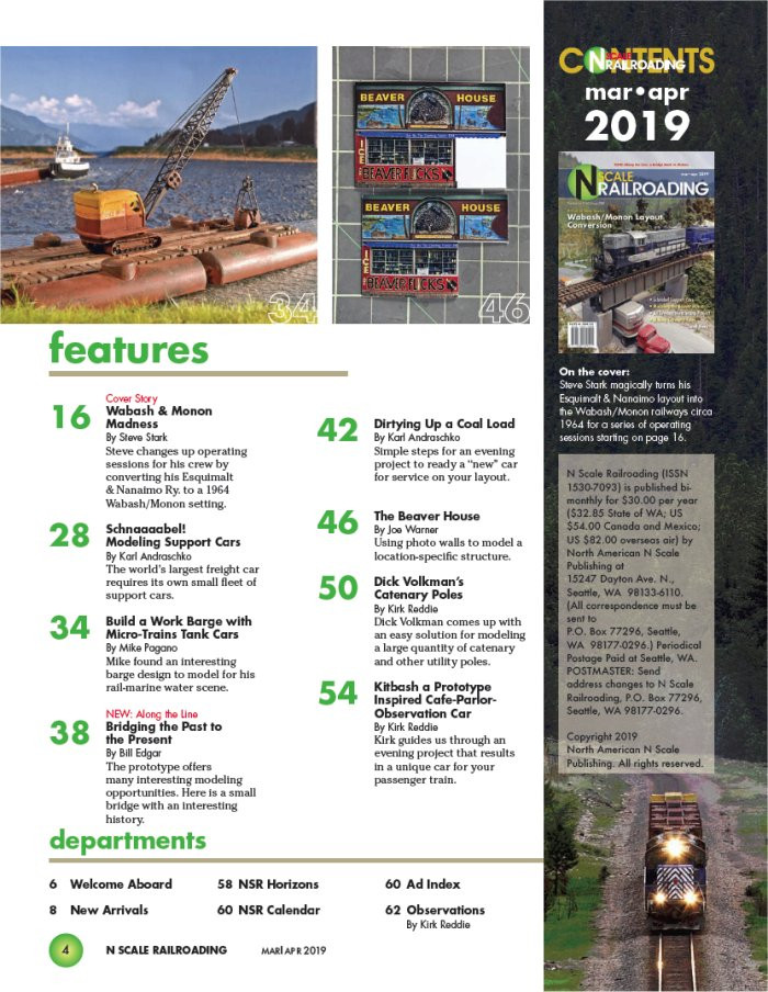 2019 Mar - Apr N Scale RailRoading Mag Issue 112