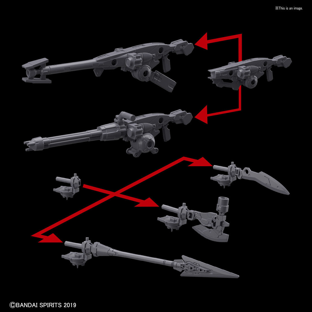 BAN2477803 Bandai 30MM 1/144 Option Weapon 1 For Portanova