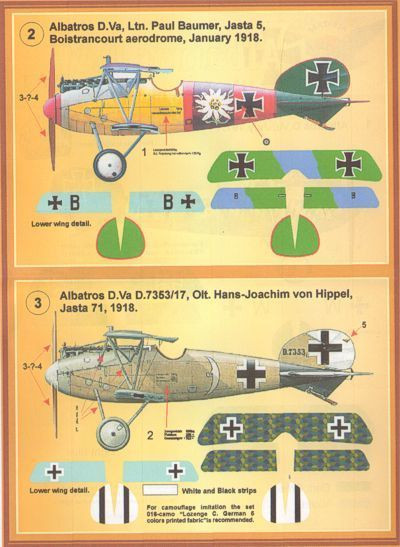 48022 Decal -Albatros D.V. Part 1