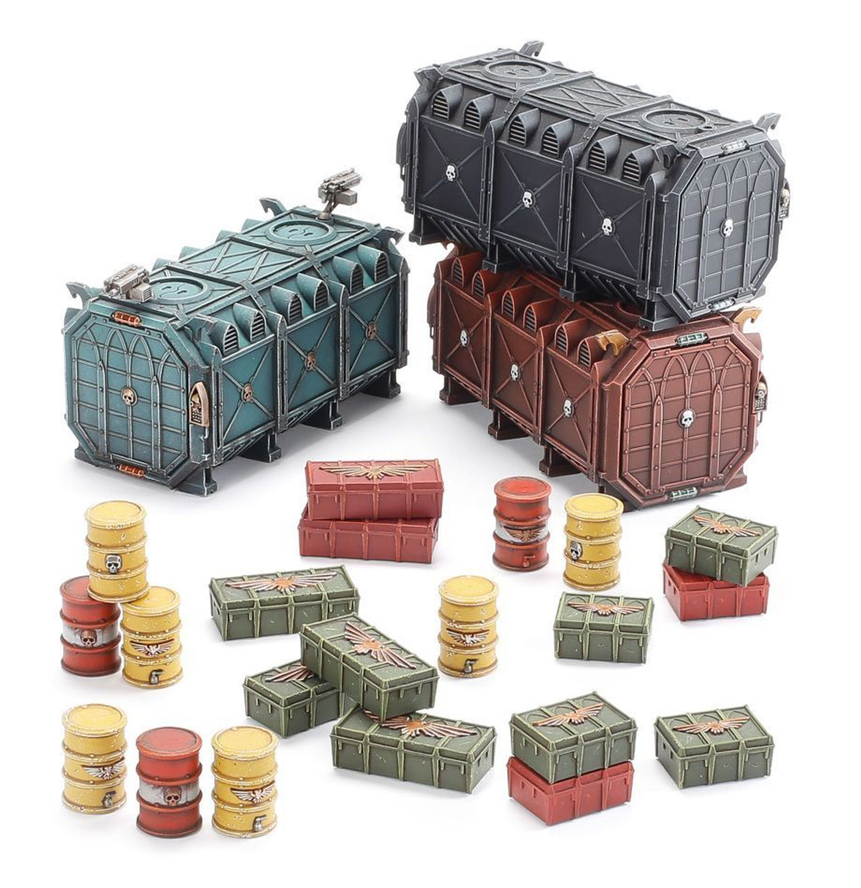 64-98 Battlezone: Manufactorum Munitorum Armoured Containers 64-98 Battlezone: Manufactorum Munitorum Armoured Containers
